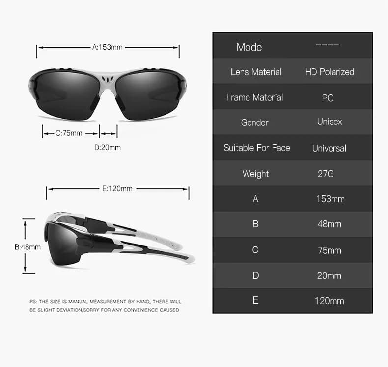 Men Women Sports Sunglasses Goggles Cycling Glasses Outdoor Sports Sunglasses Motorcycle Running Fishing Polarized Sunglasses