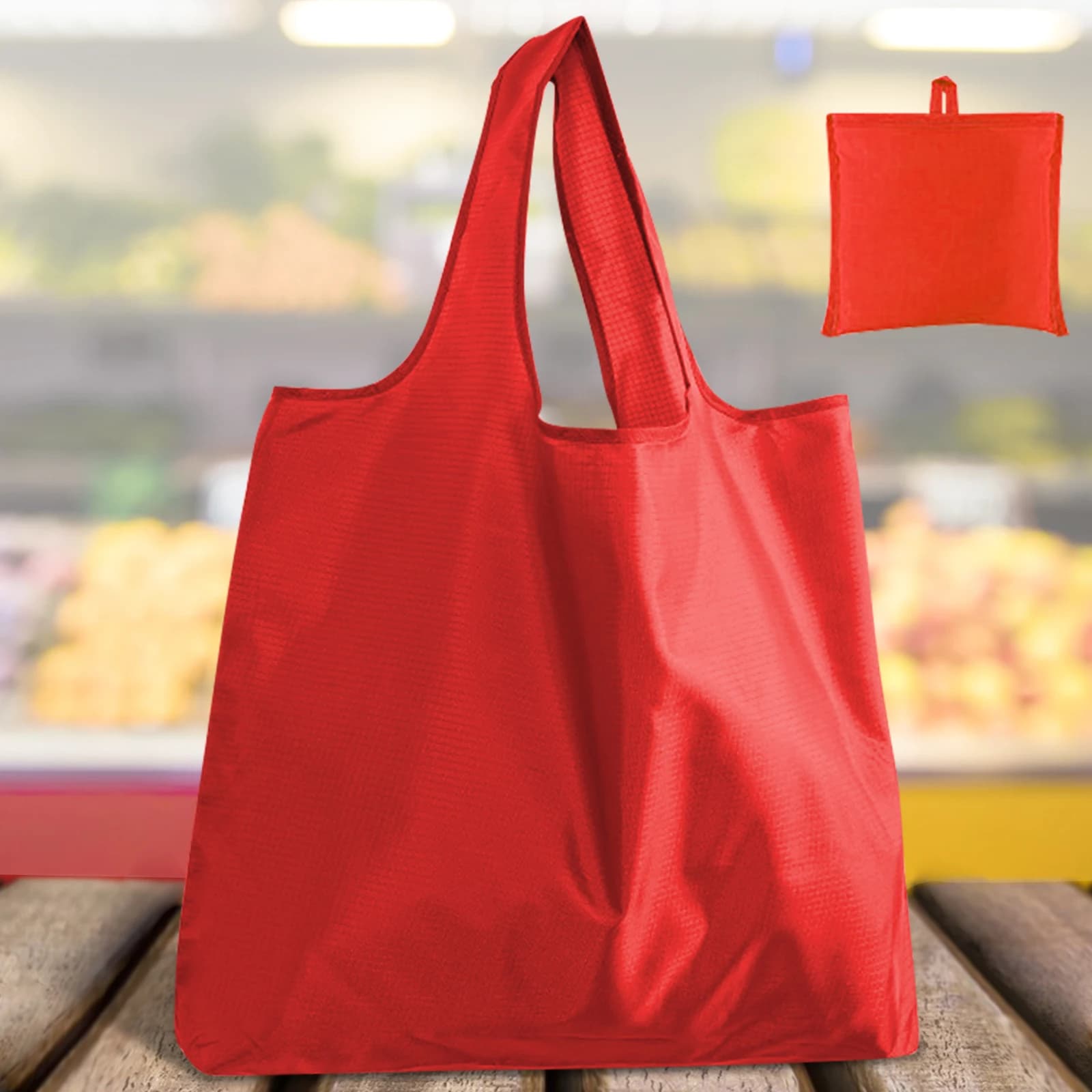 Foldable Reusable Grocery Tote Bag