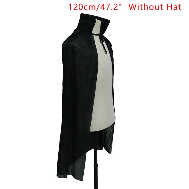 Halloween Costume For Men Woman Kids Female Girl Boy Adult Death Scary Devil Role Red Black Witch Vampire Long Cape Cloak Hooded