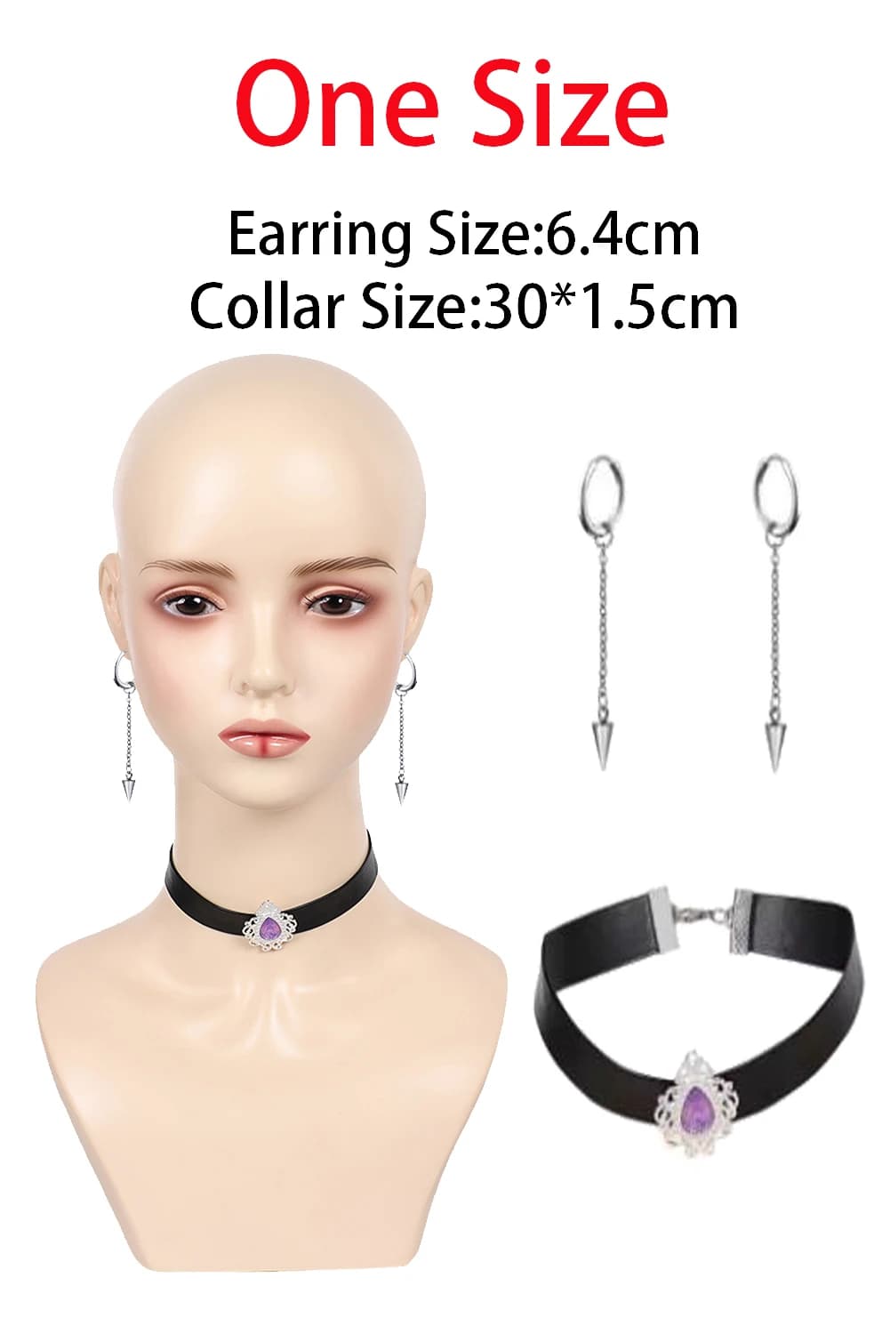 Accessories Cosplay Costume Necklace Earrings Gloves Fantasy Halloween Carnival Party Disguise Props Disguise For Women Girl