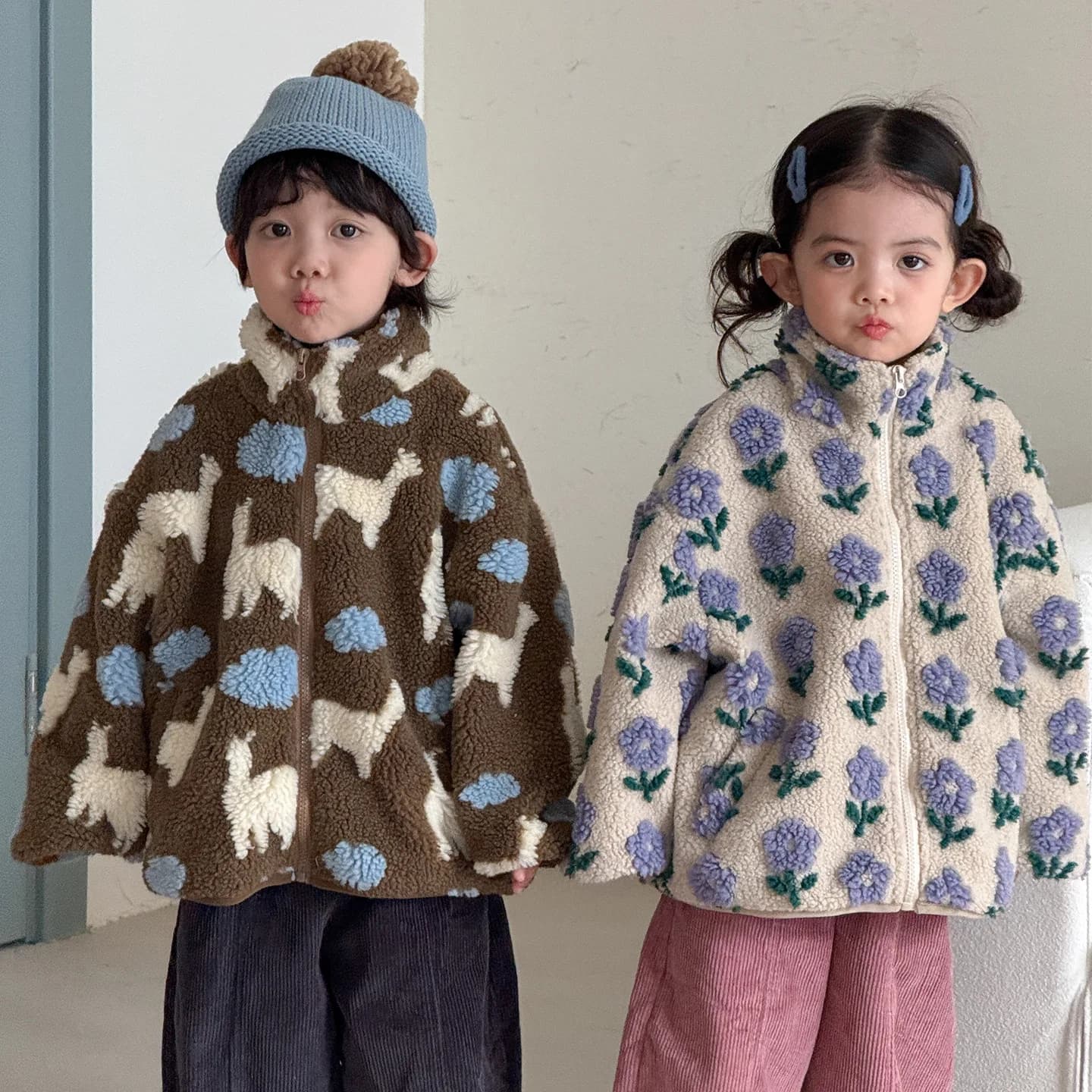 Kids Winter Jacket with Thickened Lining