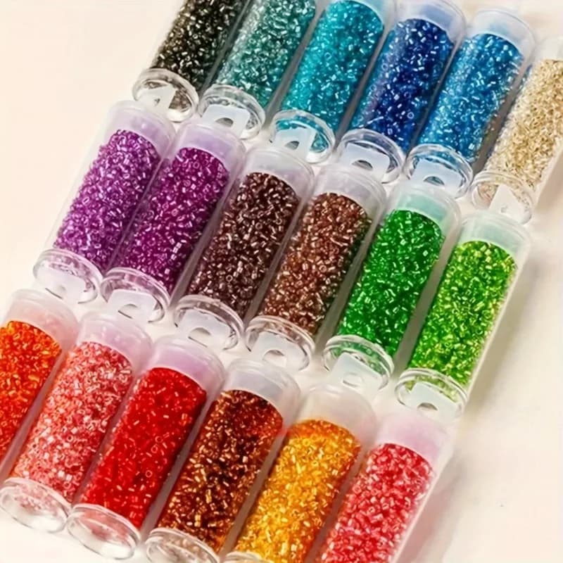 2mm Glass Beads Assorted Colors