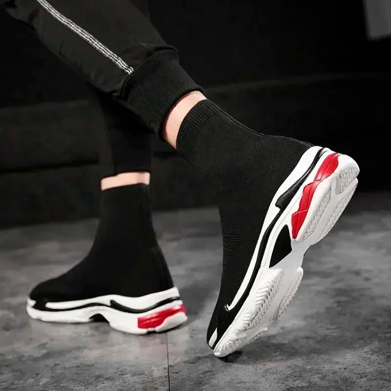 Shoes for Men Sneakers Men All Brands Tennis Loafers Shoes Tide Women Elastic Socks Shoes Fashion Casual Shoes Large 2024 Autumn