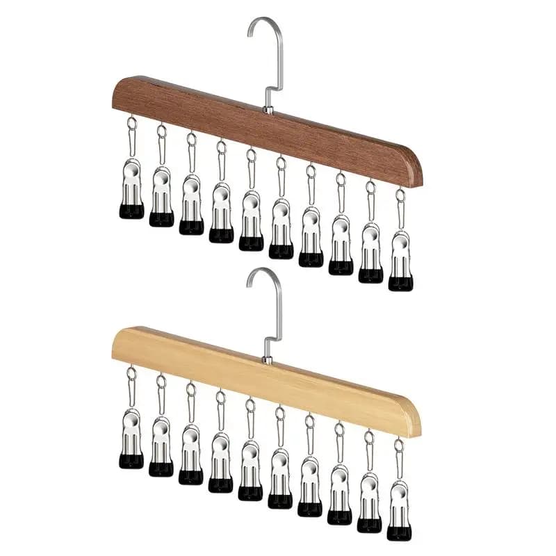 Hanging Closet Organizer with 10 Clips