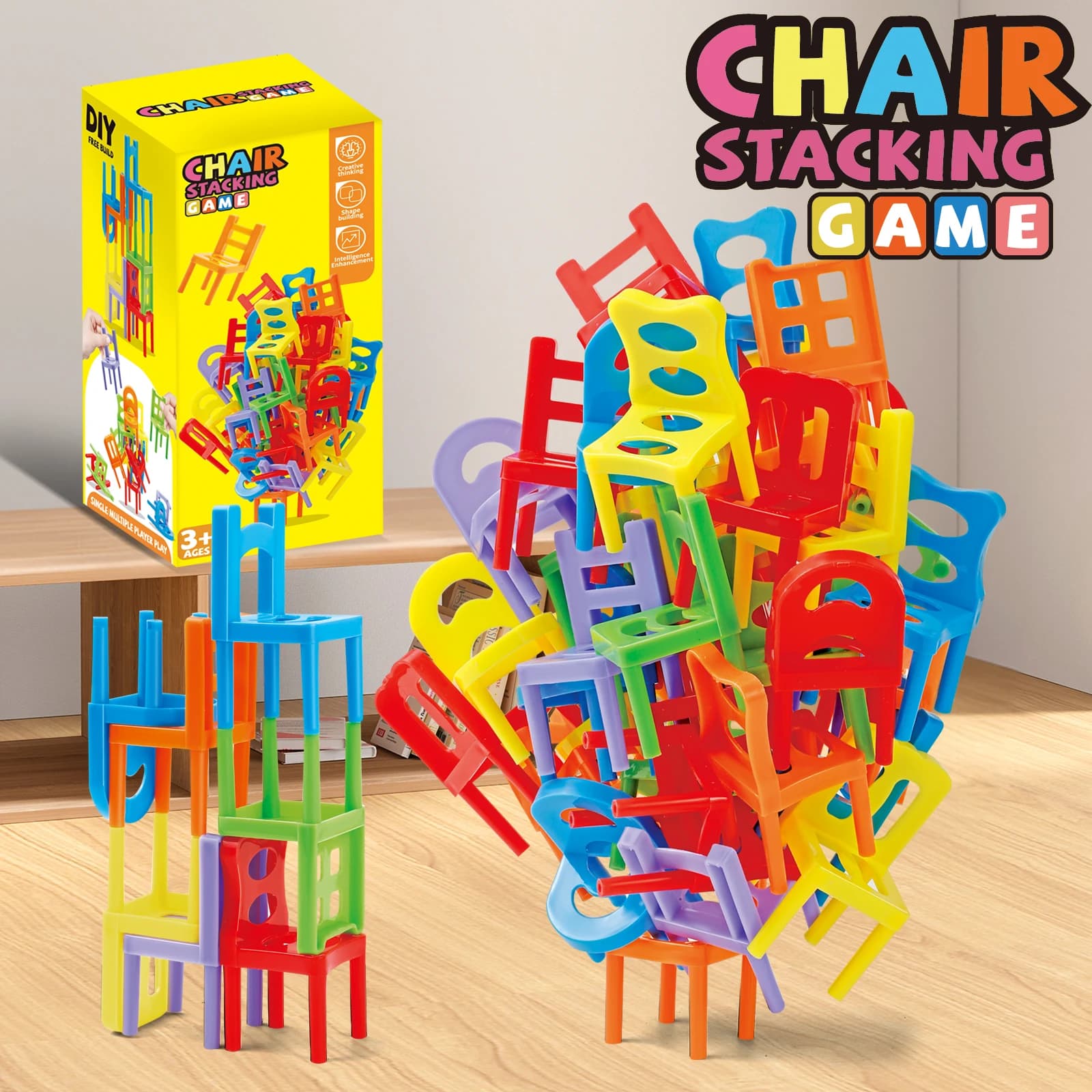 Chair Stacking Toy Building Blocks Set