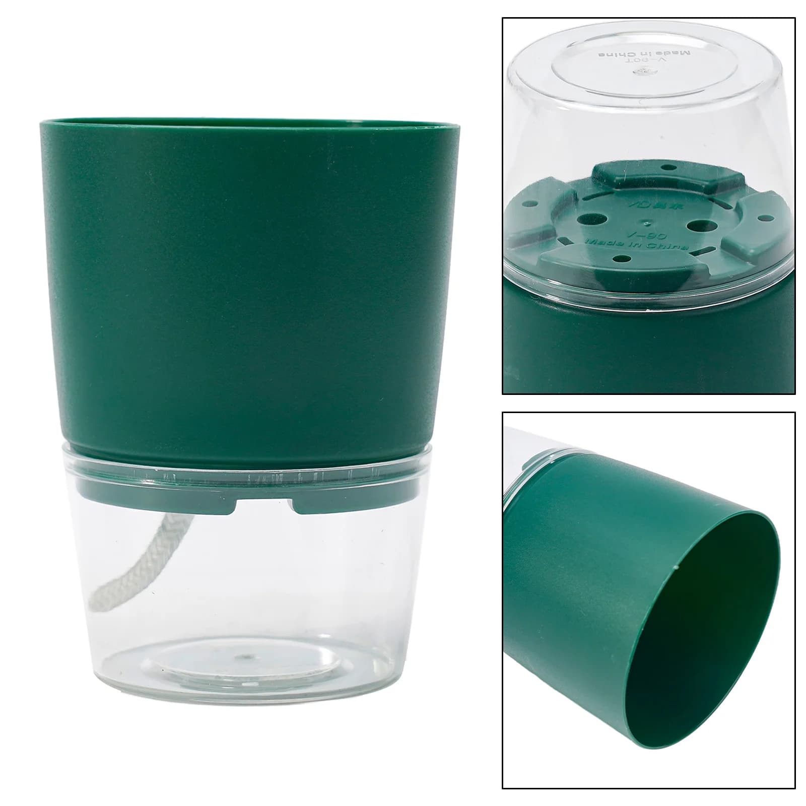 Self-Watering Plant Pot with Cotton Rope