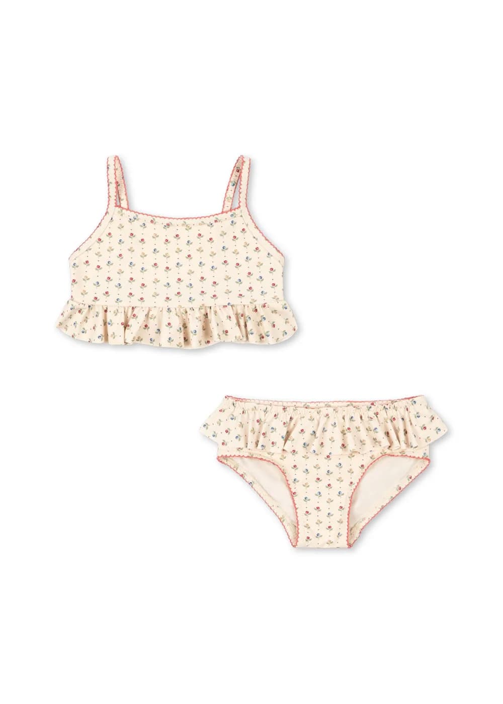New Kids Swimwear 2026 Summer Floral Printed Girl Swimsuit Beach Wear Bathing Suit Baby Bikinis Set Clothes