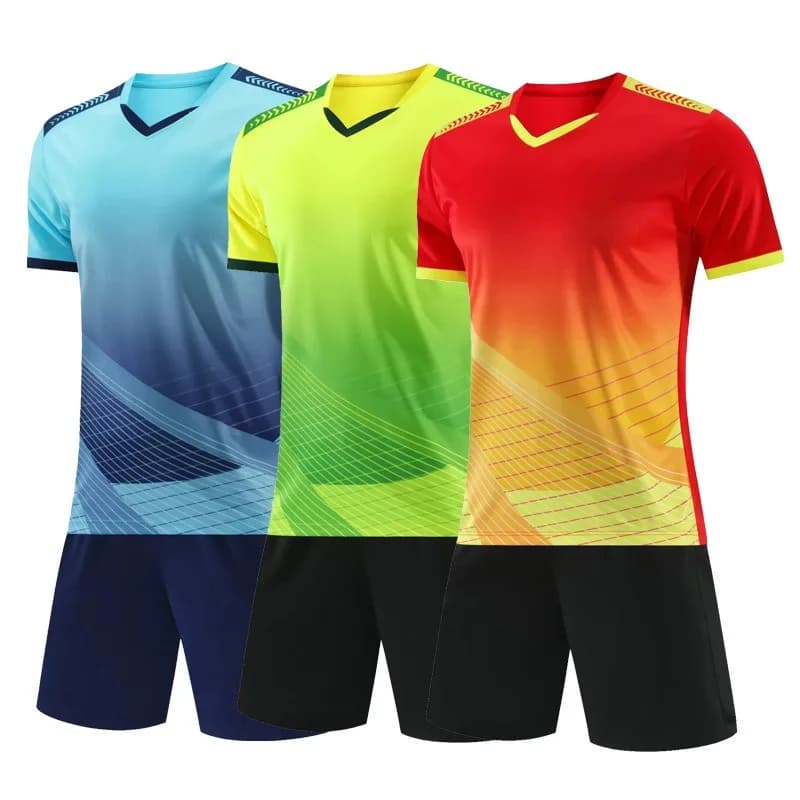 Adult Kids Football Training Jersey Short Sleeve
