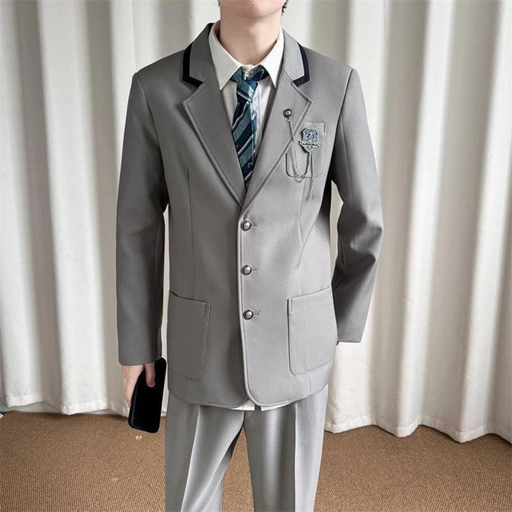 Men's Preppy Blazer Jacket