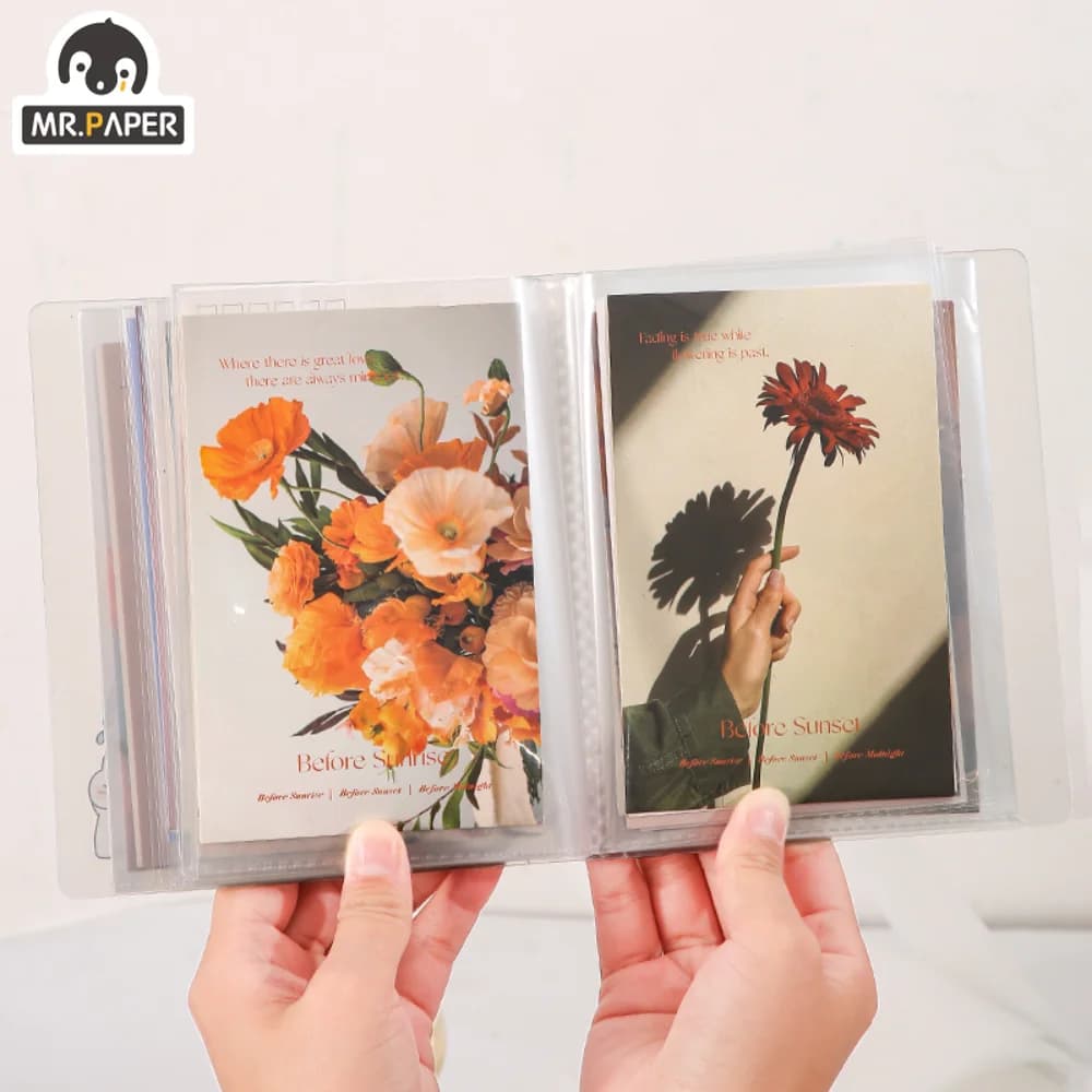 A6 Transparent PET Folder with 40 Pages