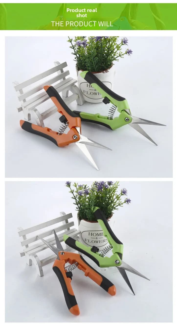 Garden non-slip and labor-saving flower branch shears, pruning shears, fruit and vegetable shears, garden shears