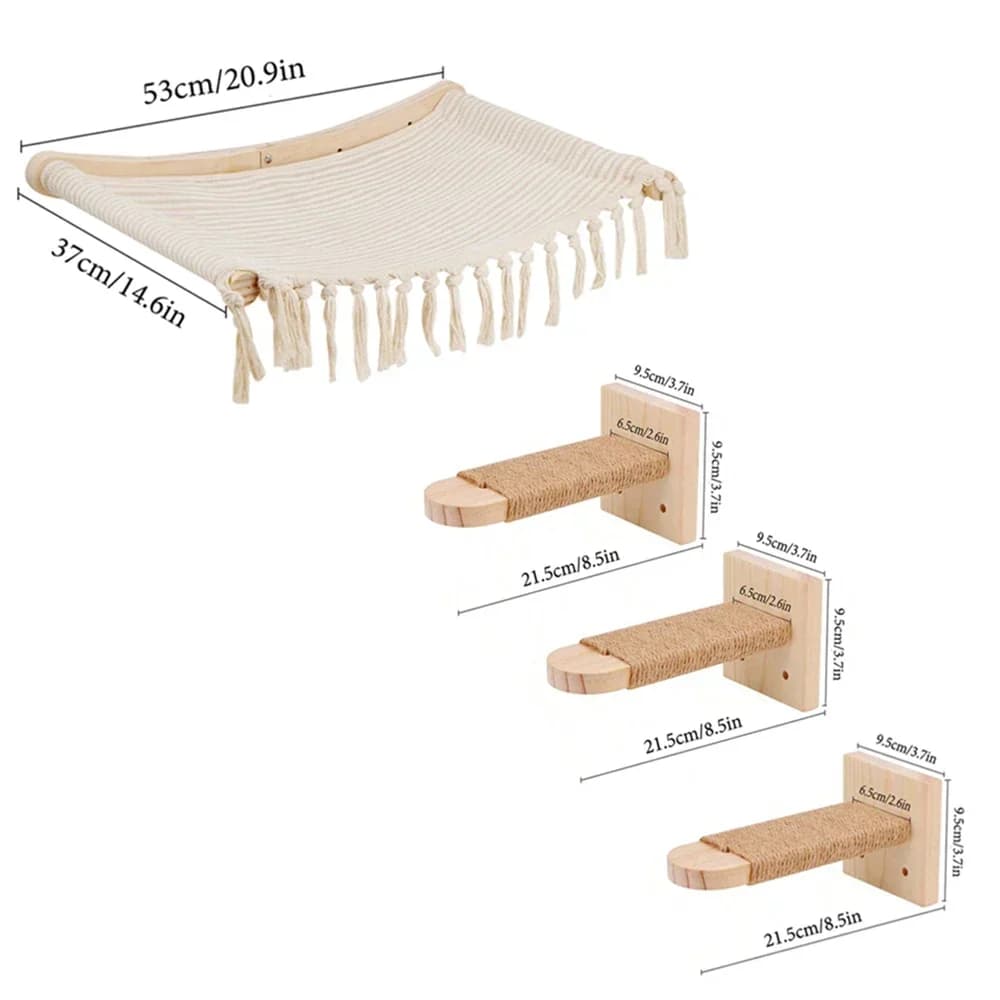 Cat Wall Shelf Climbing System