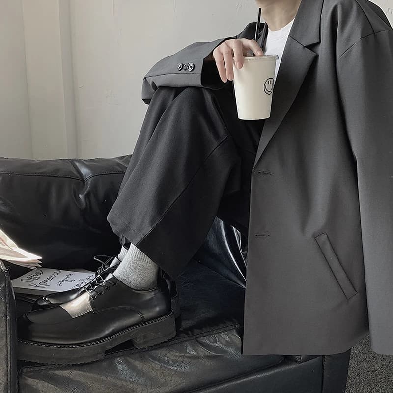 Men's Casual Solid Blazer Long Sleeve