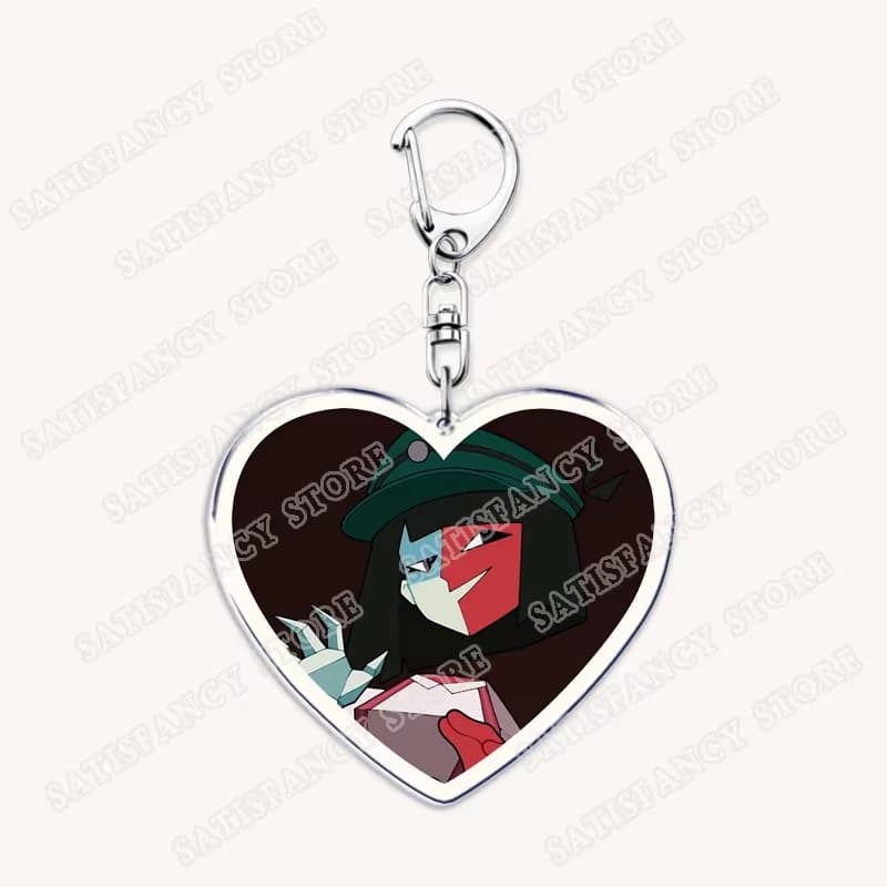 Hot Game Love Keychains for Accessories Bag Ena Dream BBQ Coral Glasses Taski Maiden Keyrings Jewelry Gamer Fans Gaming Gifts