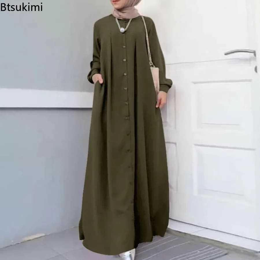 Muslim Maxi Long Sleeve Dress