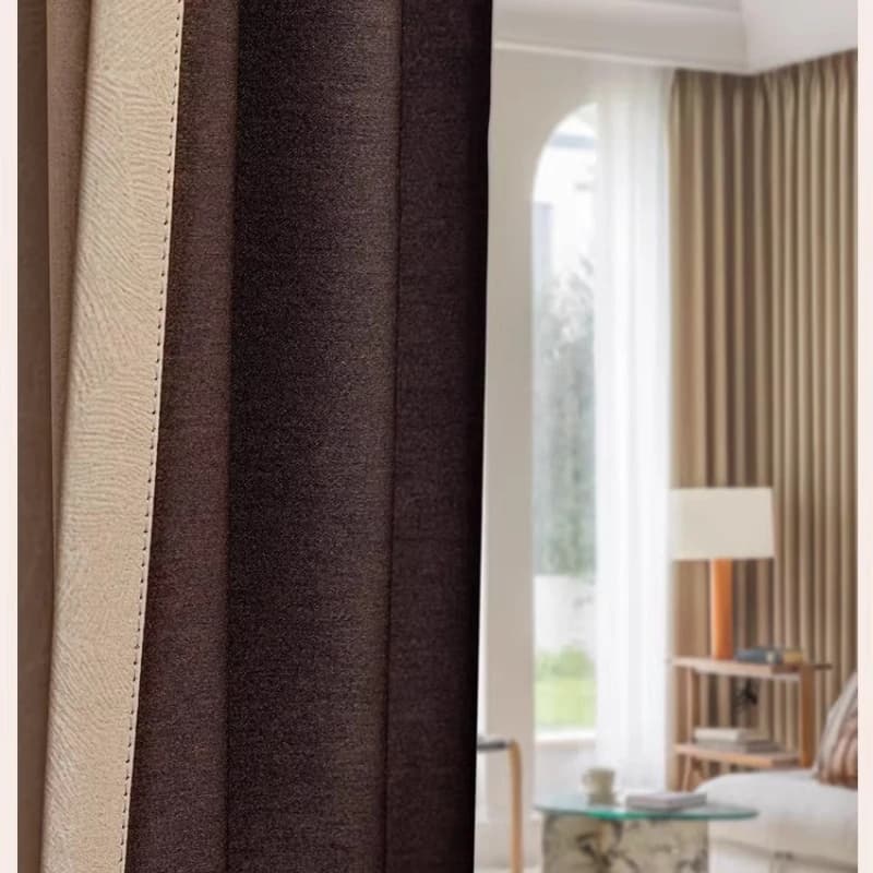 Thermal Insulation Curtains with Melon Pattern