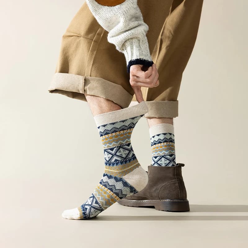 Men's Colorful Crew Socks, 3-Pair Pack