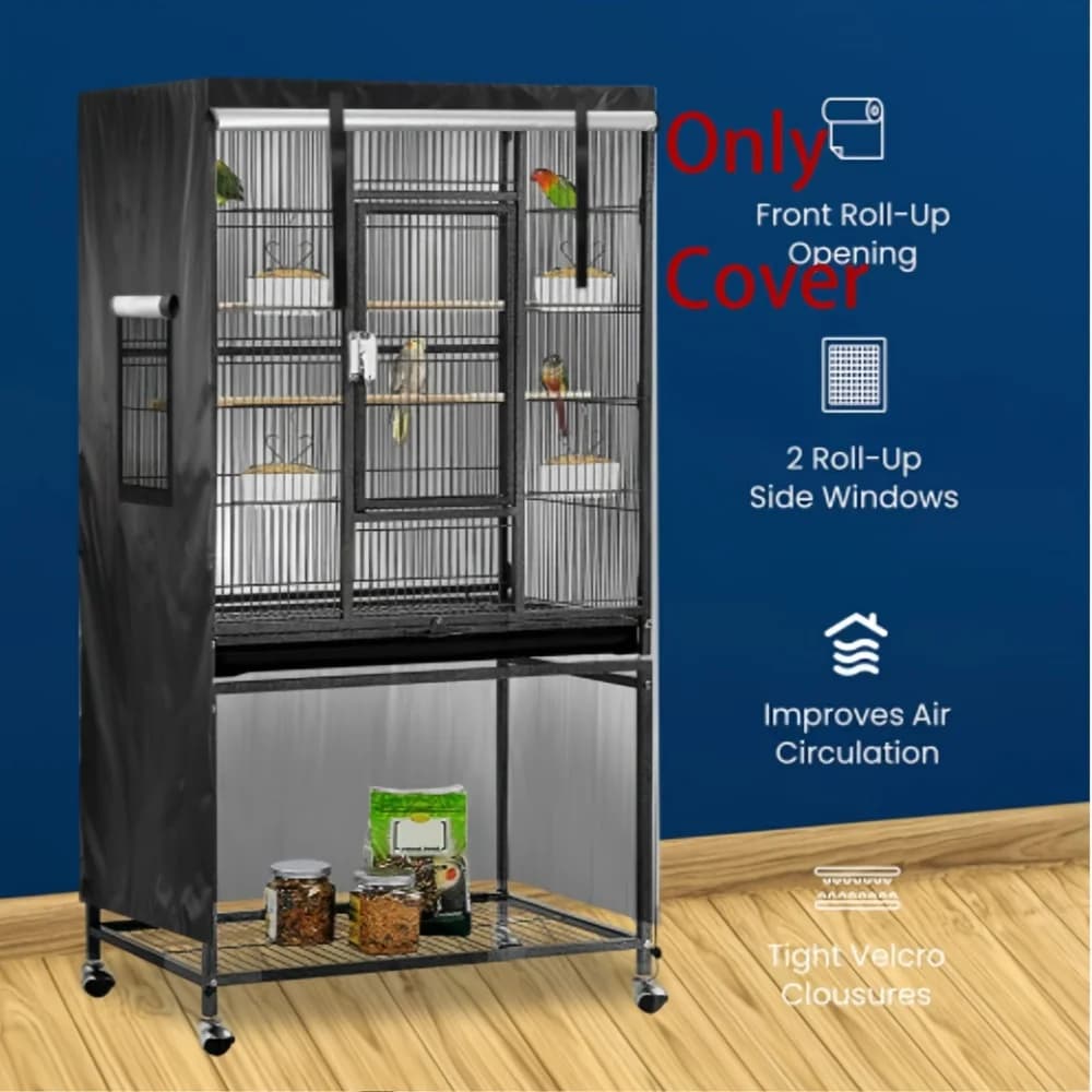 Small Bird Cage with Privacy Shelter