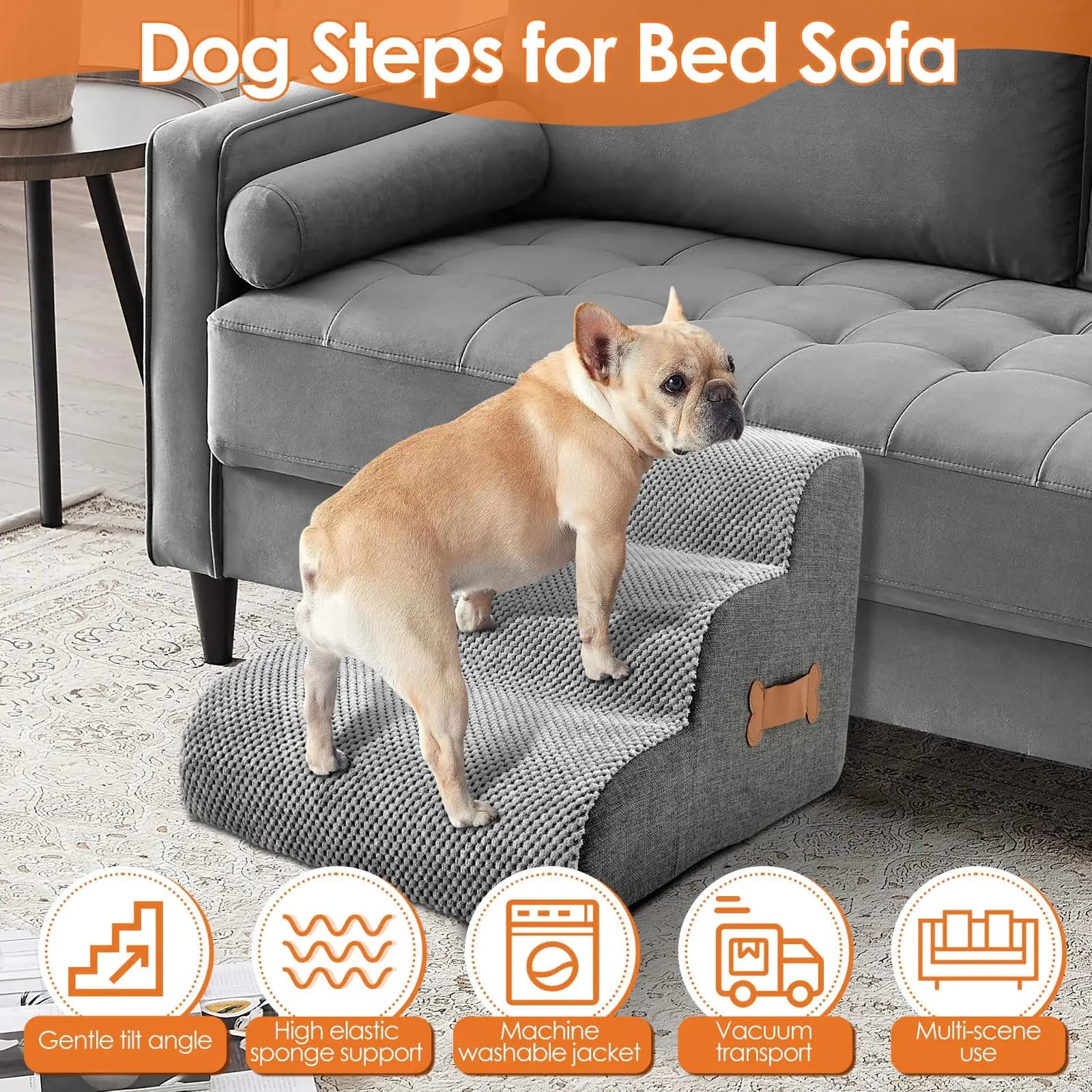 Pet Stairs Ramp with Bone Handle