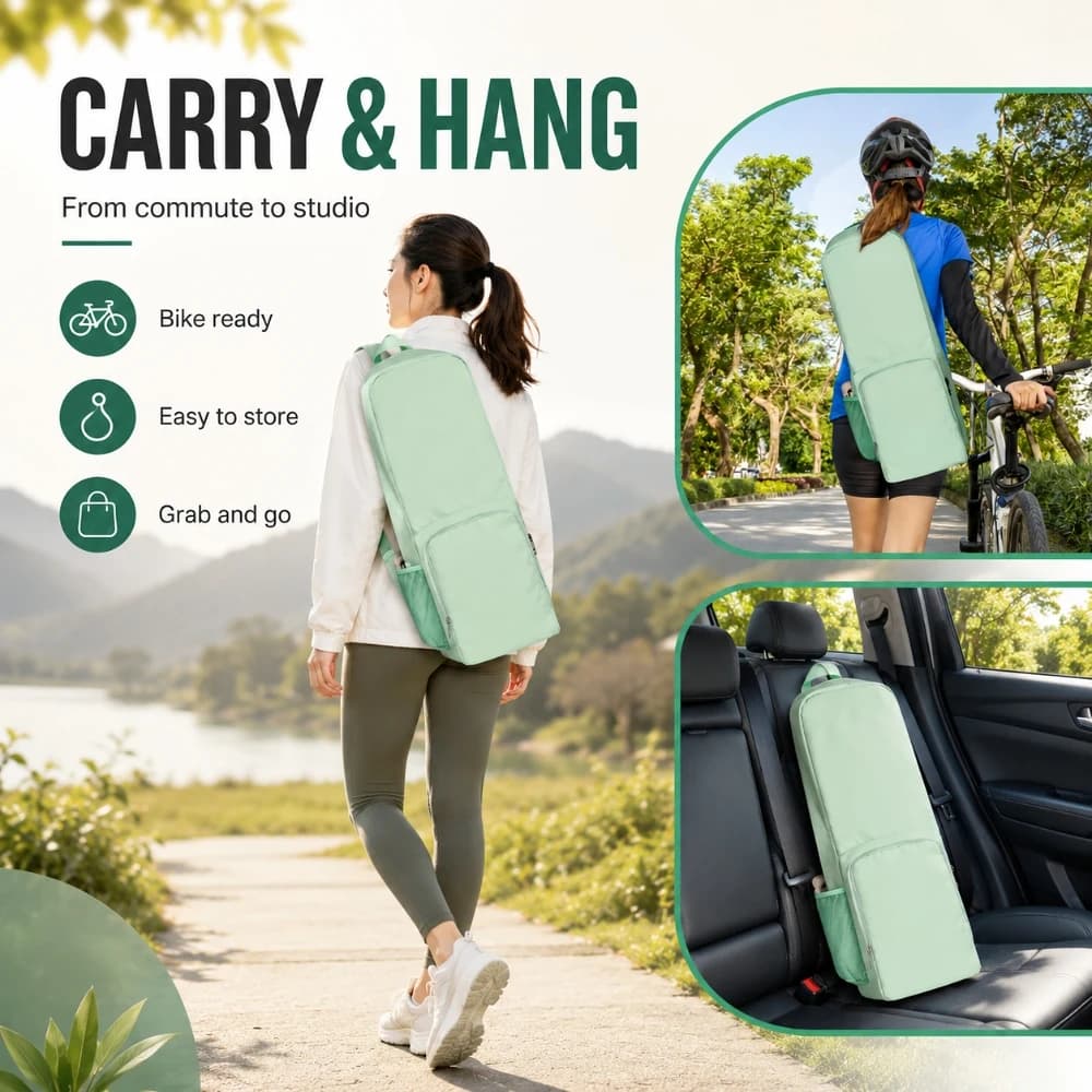 Yoga Mat Carrier Bag with Waterproof Compartment