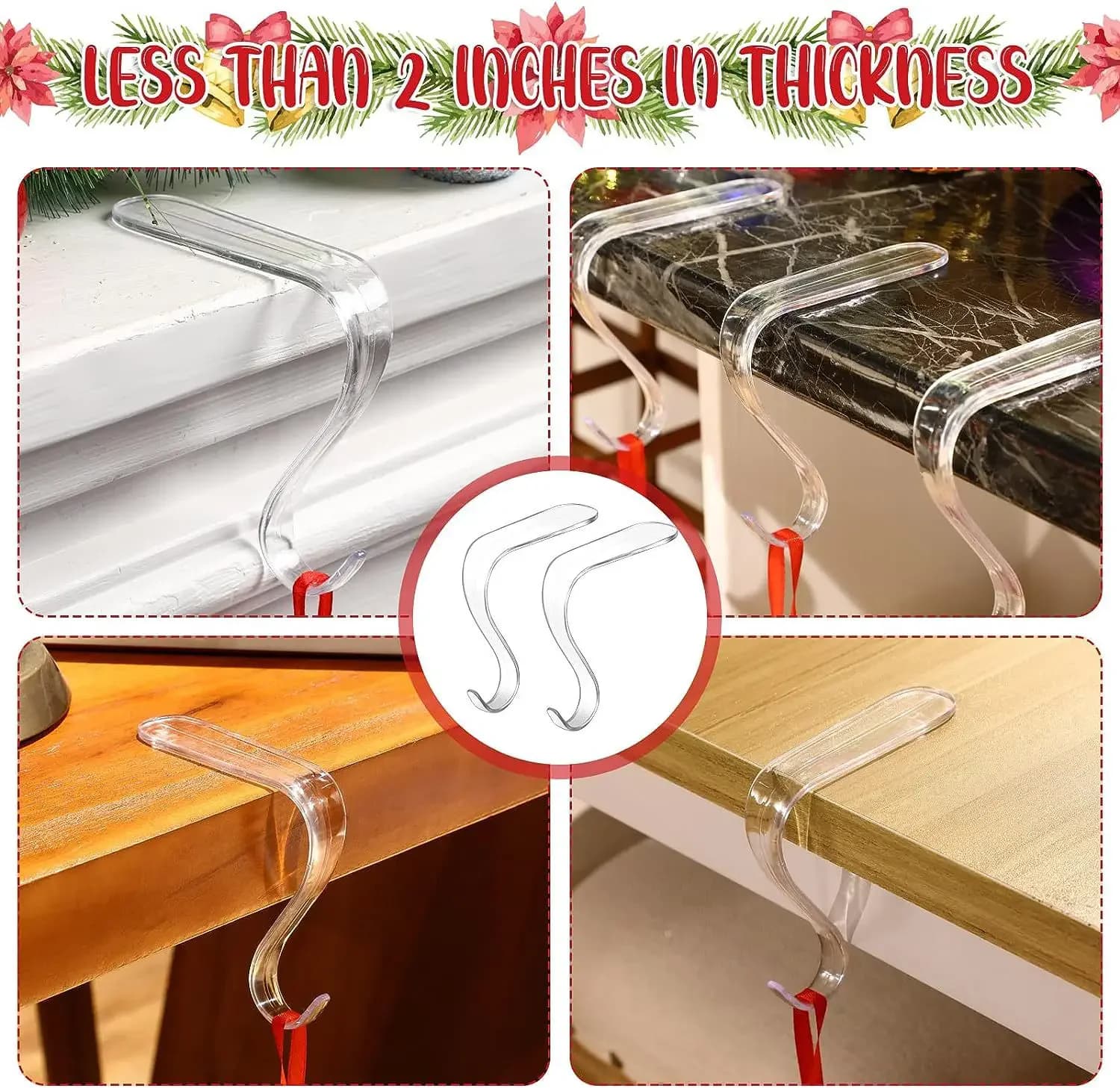Clear Acrylic Stocking Holders