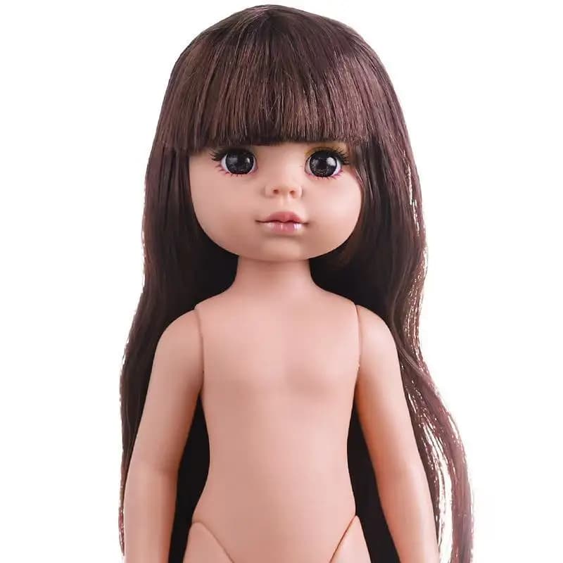 12 Inch Articulated Girl Doll with Hair and Eyes