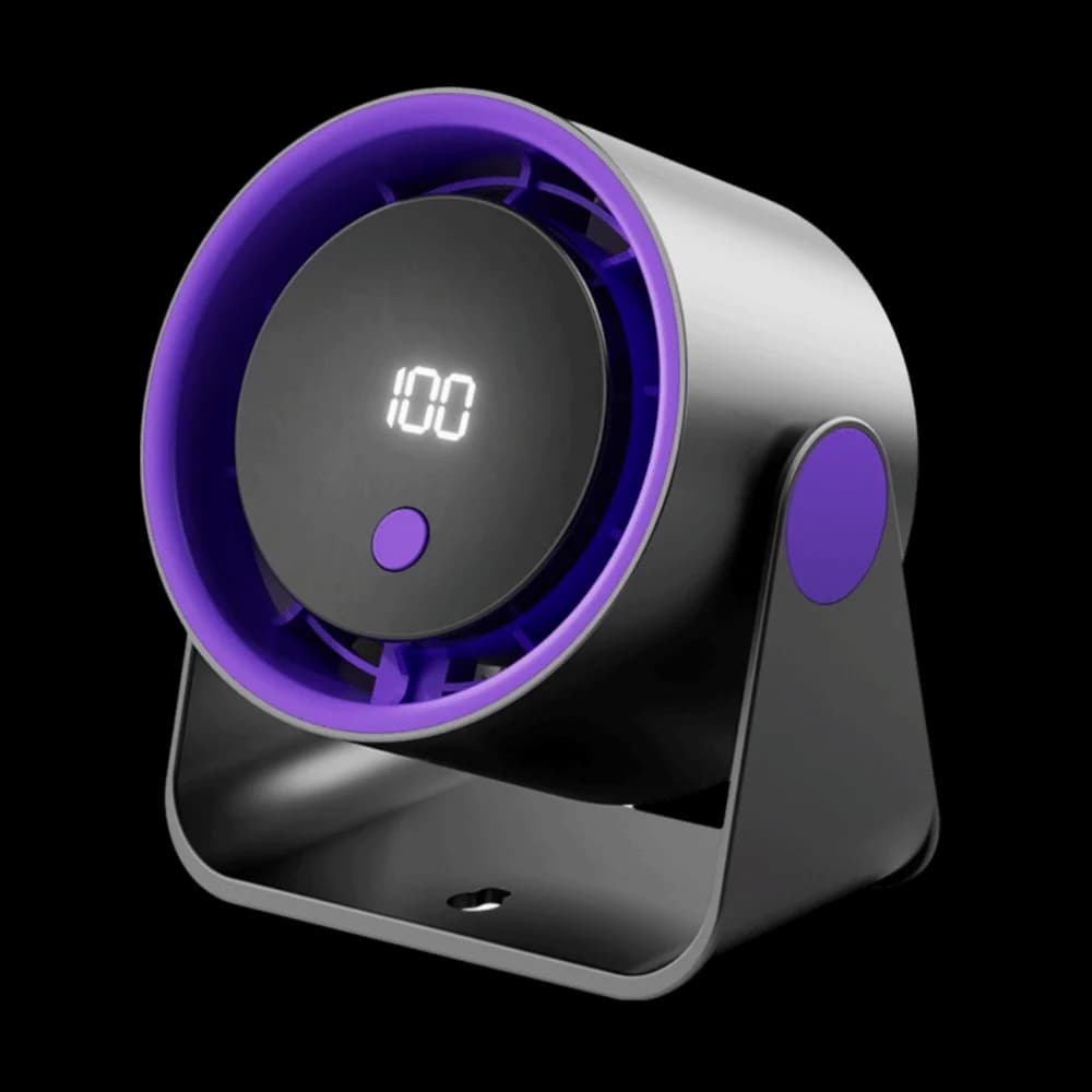 Adjustable Angle Desktop Fan with 5-Speed Control