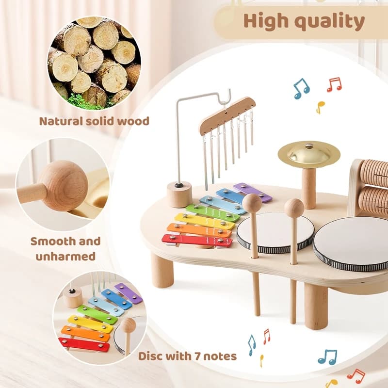 Wooden Montessori Musical Toy Set