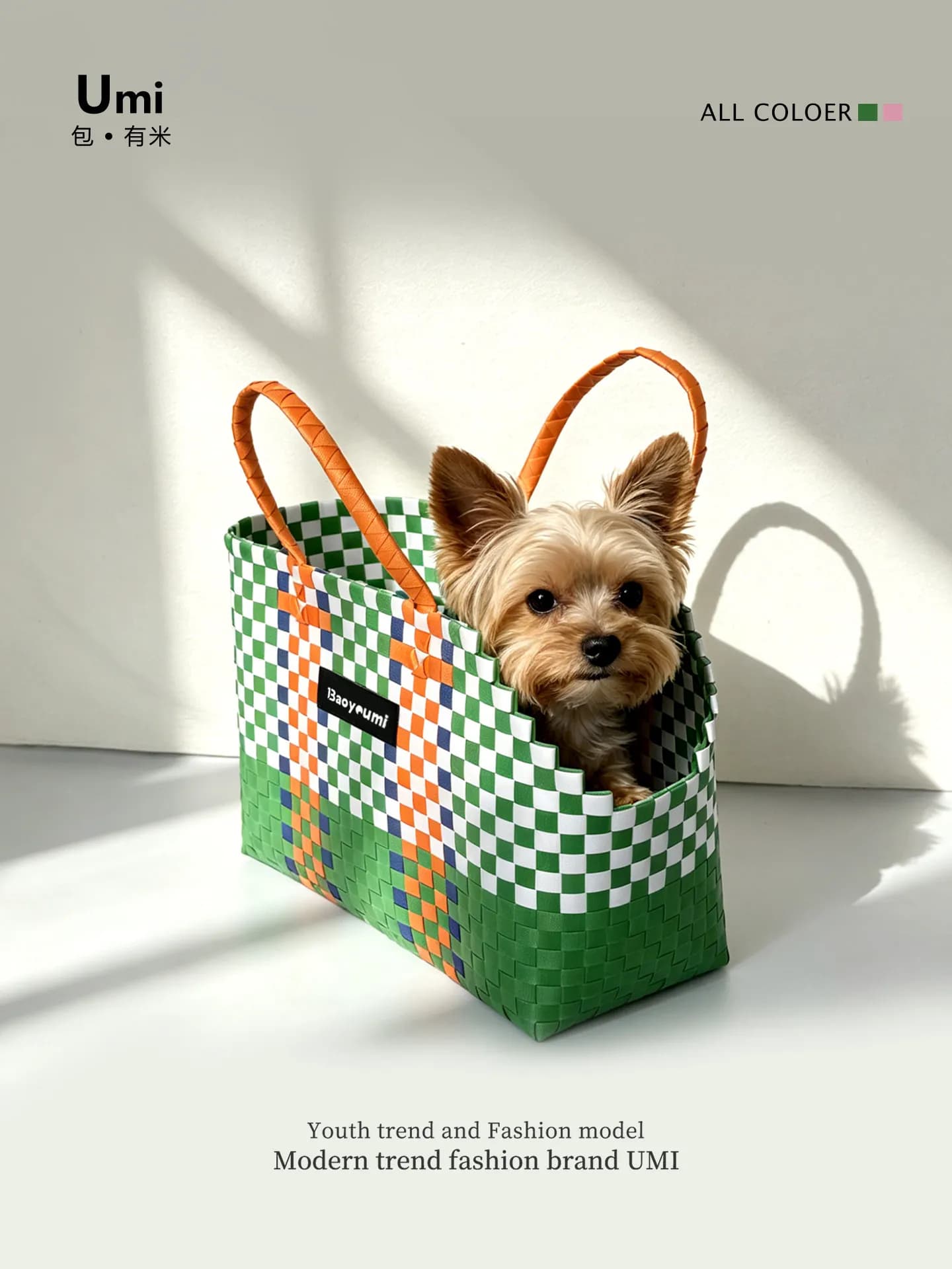 Hand-woven Pet Bag Small Dog Carrier Bags Poodle Pomeranian Yorkshire Terrier Puppy Accessories  Transportin Gato Cat Carrier