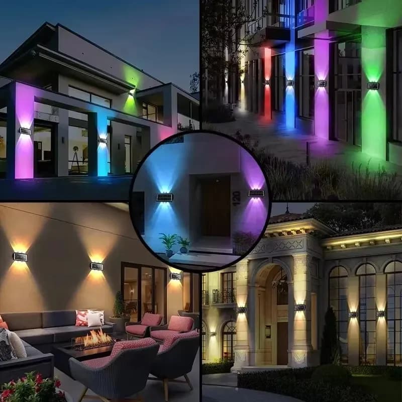 Solar Outdoor Wall Light Up and Down Beam