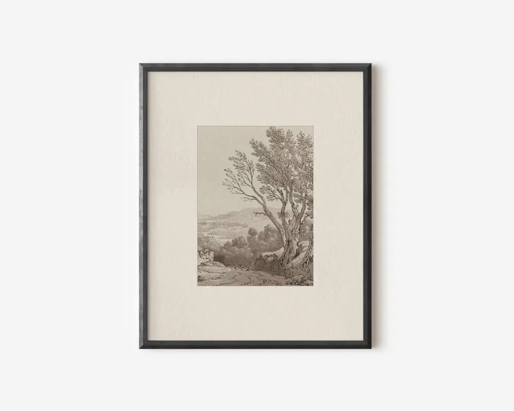 Neutral Earth Tone Canvas Art Print