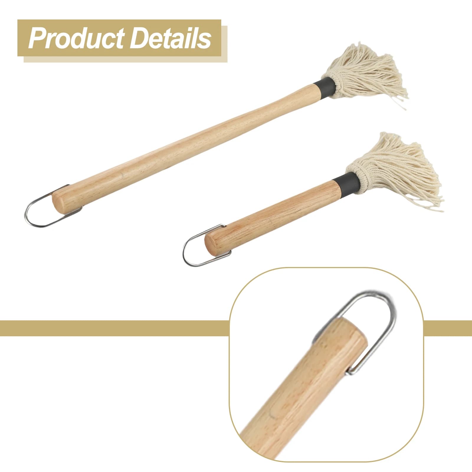Grilling Basting Mop BBQ Tools BBQ Brush Grilling Steak Tools For BBQ Sauce Basting For Outdoor Cooking Picnic
