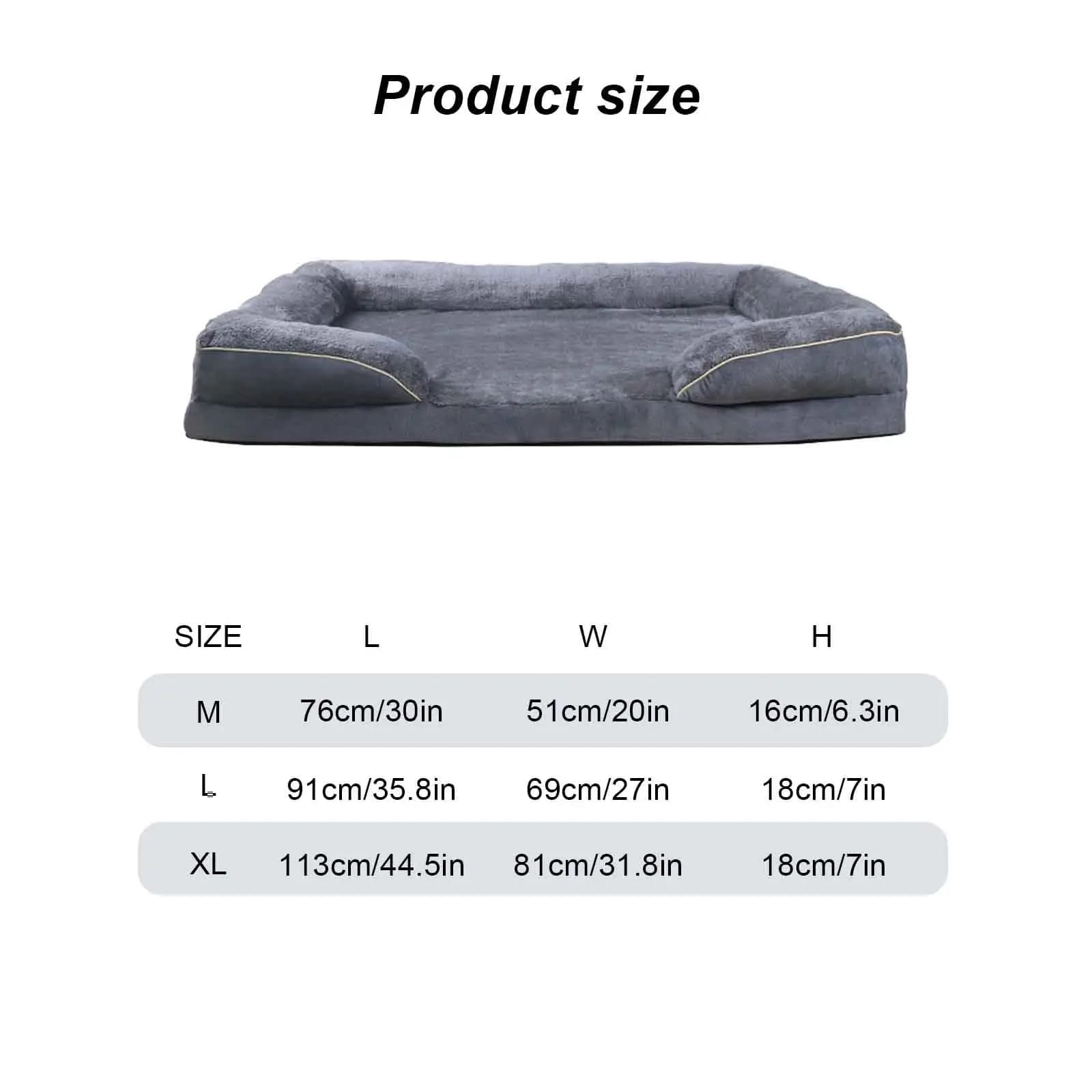 Orthopedic Dog Bed with Removable Washable Cover