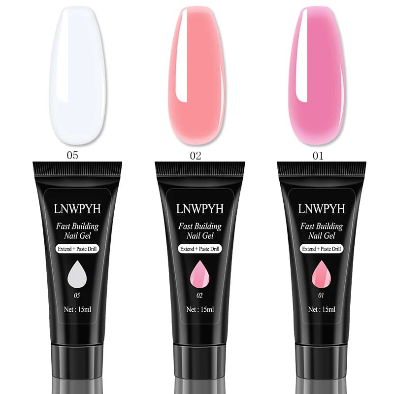 Nail Extension Gel UV Set with Tools