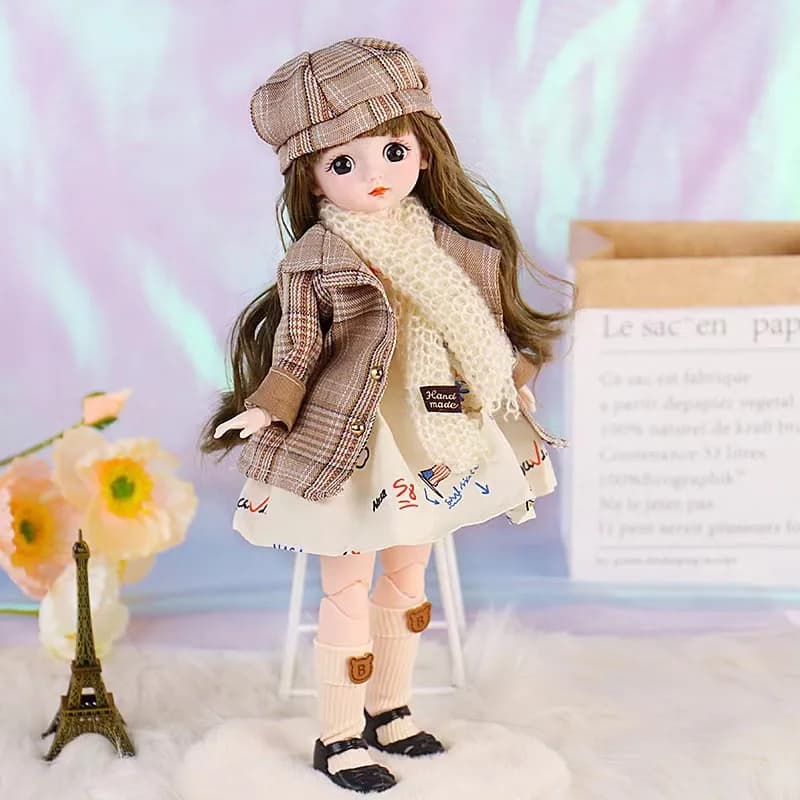 30cm Jointed Doll Playhouse Set