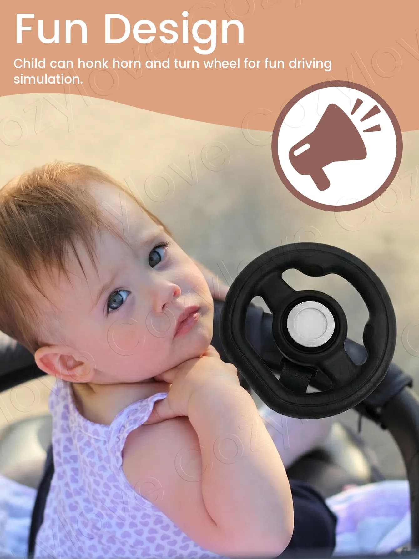 Stroller Steering Wheel Toy