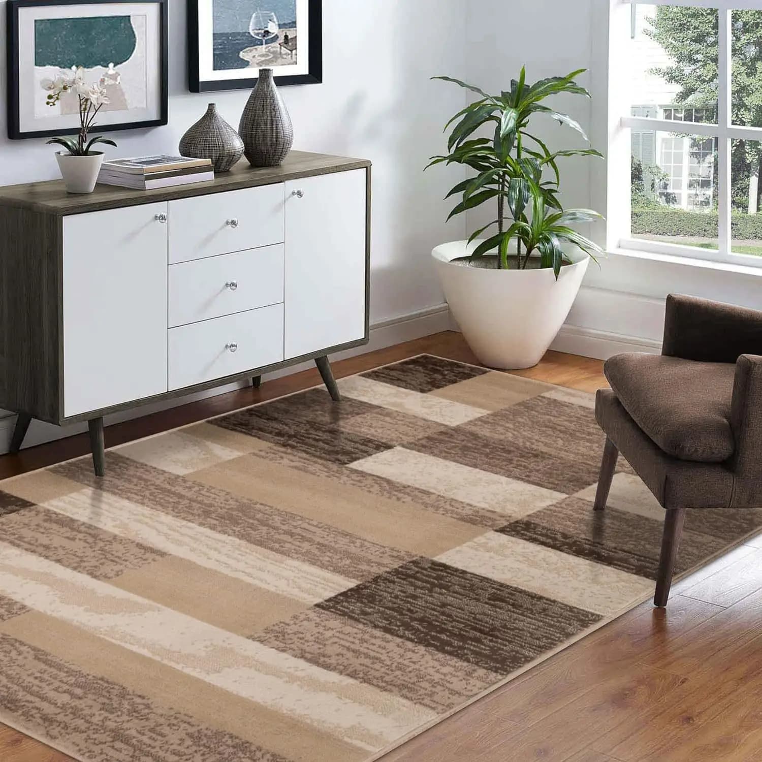 Nordic Geometric Area Rug