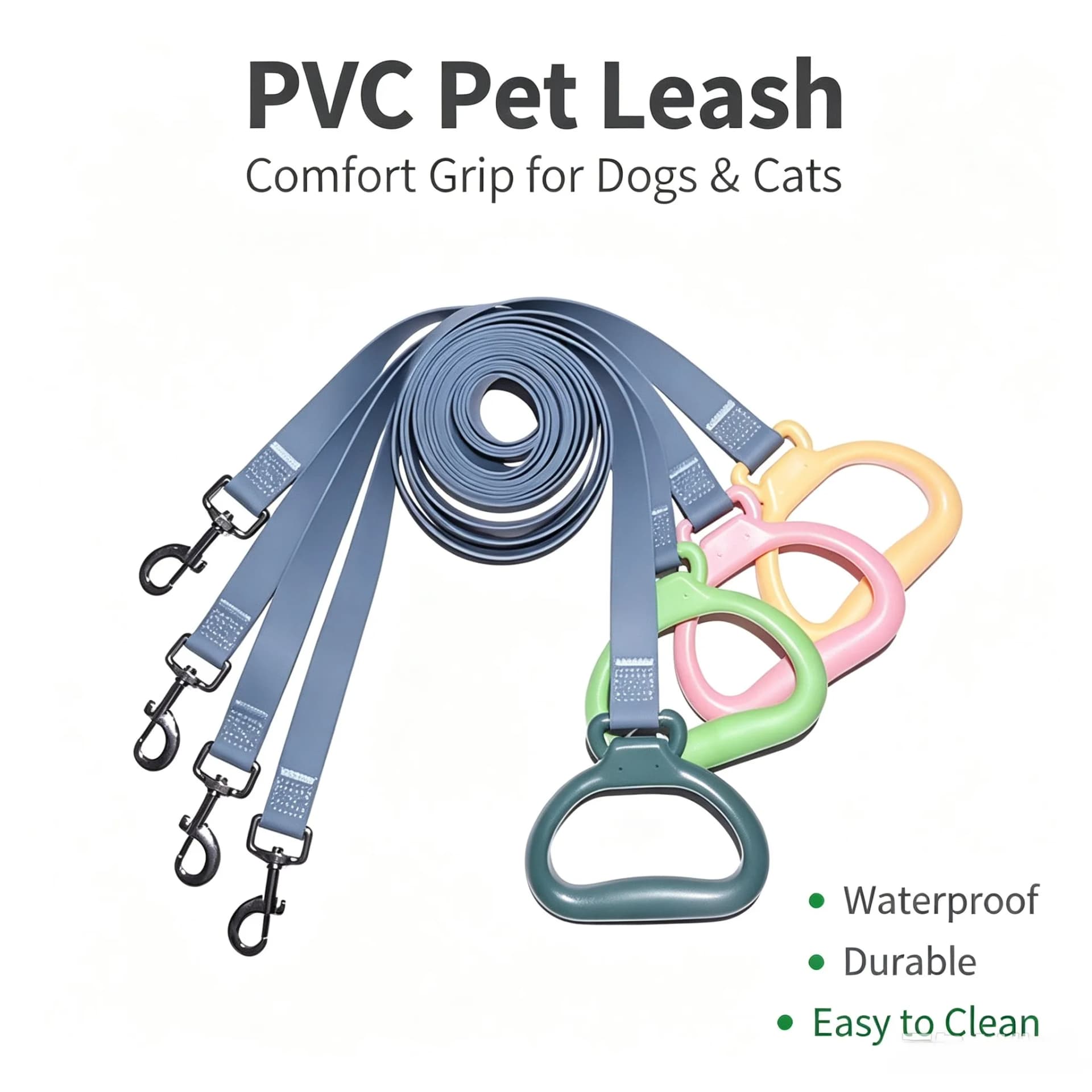 PVC Dog Leash for Large Medium Small Dogs