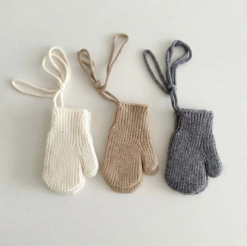 Kids Winter Knitted Mittens