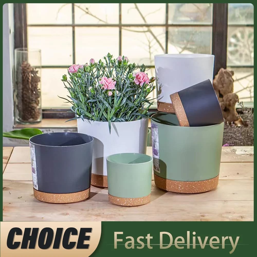 Large Plastic Plant Pots with Drainage