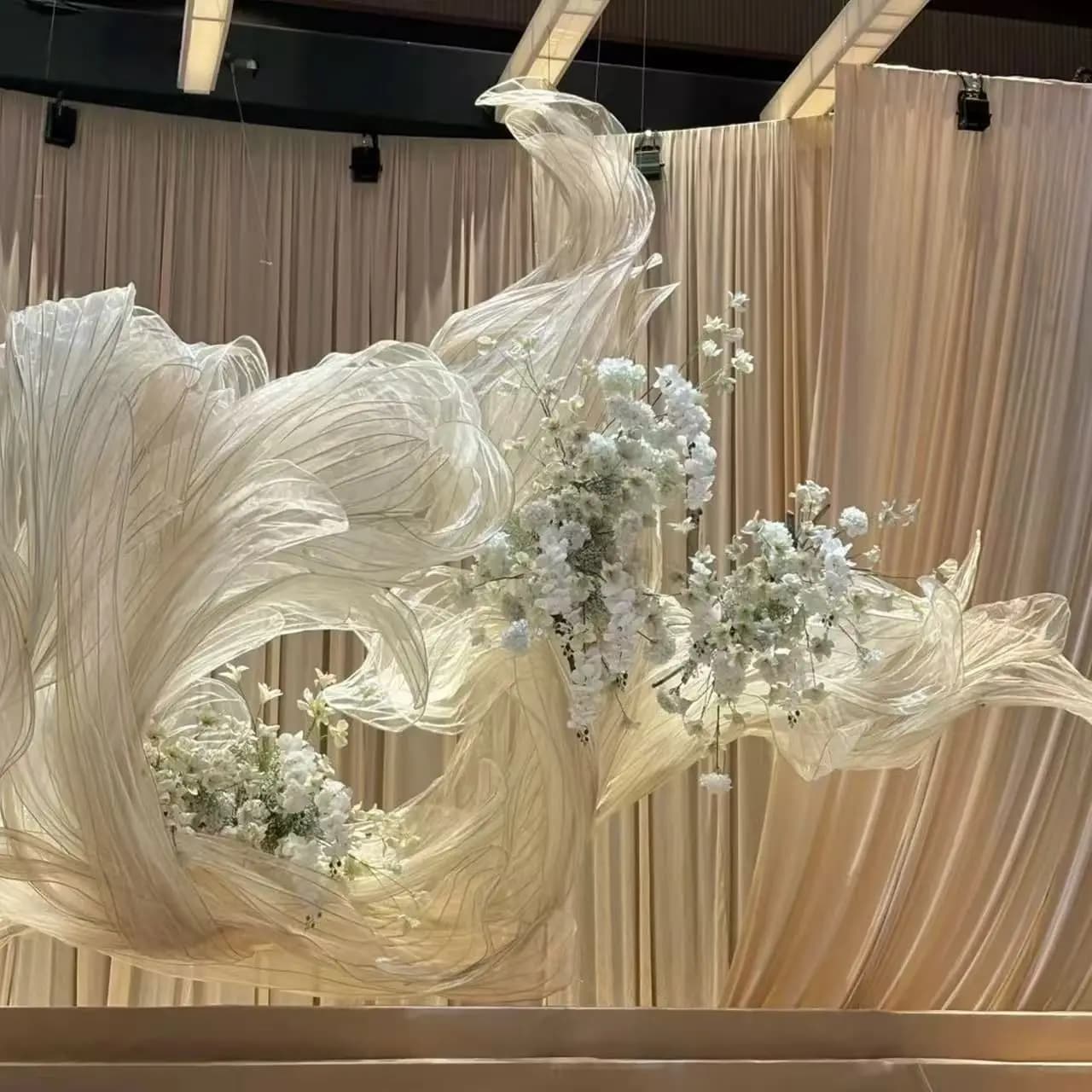 Organza Streamer Ribbon Backdrop Decoration