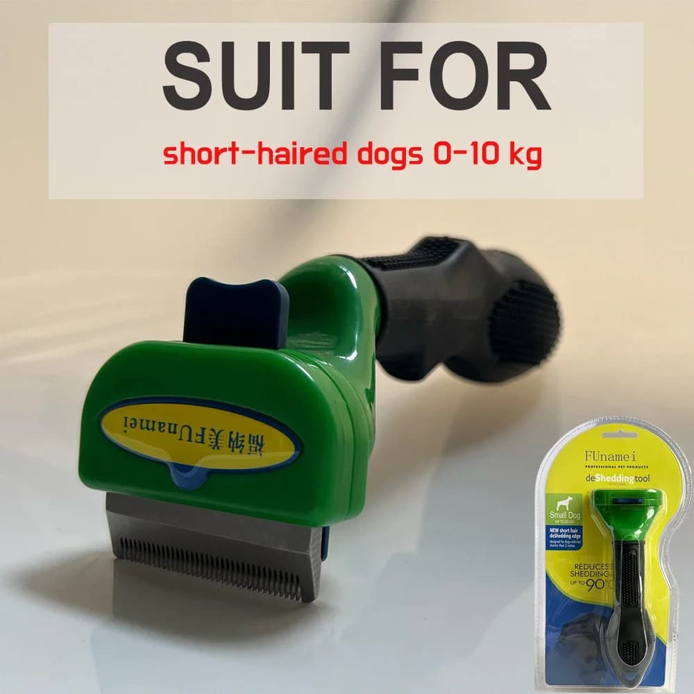 Pet Deshedding Brush with Curved Edge