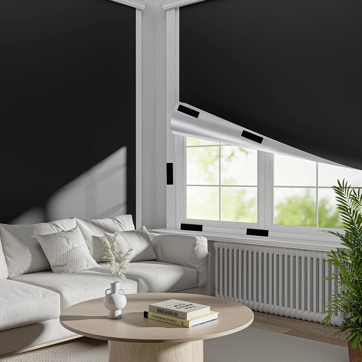 Blackout Curtains Self-Adhesive Portable