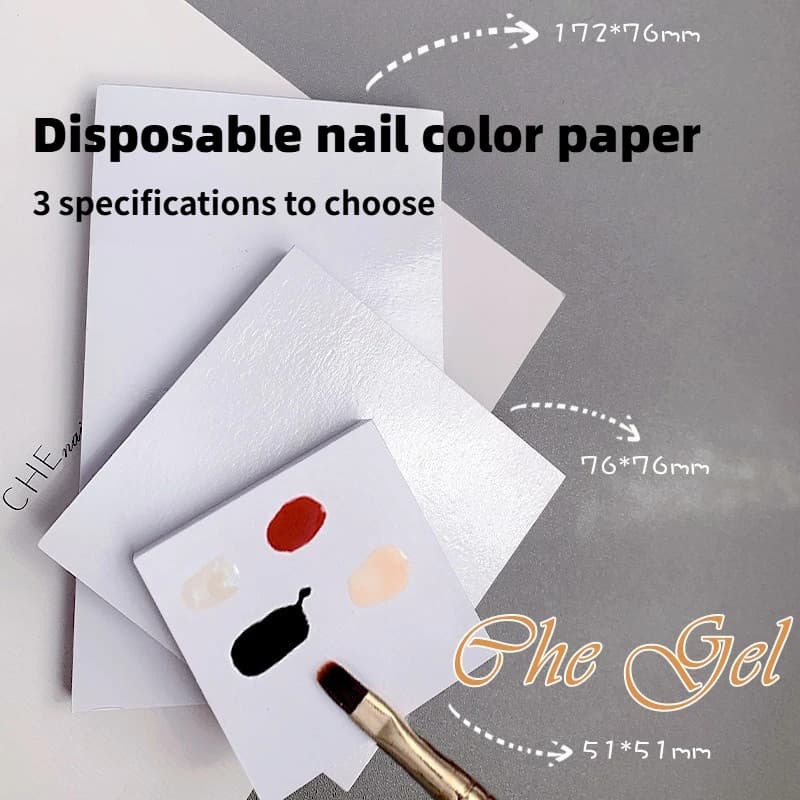 Nail Art Adhesive Paper, Color Paper, Disposable Color Palette, Multifunctional Nail Polish Adhesive Tool