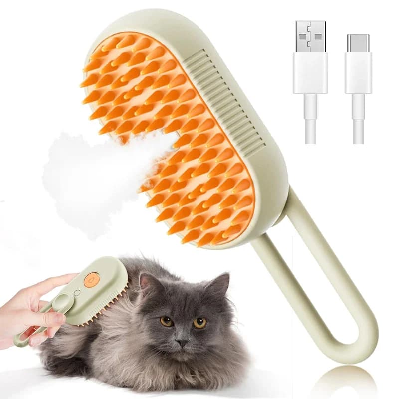 Cat Steam Brush Comb Hair Dryers Pet Brush Electric Spray Brushes Massage Hair Removal Combs Pet Grooming and Hygiene Cat Suppli