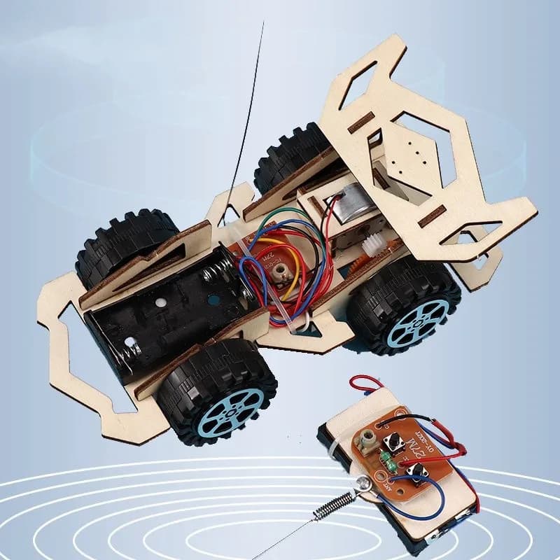 DIY Wooden Remote Control Racing Car