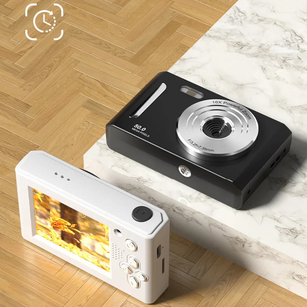 4K Dual Camera with Auto Focus and LED Fill Light