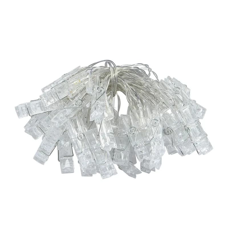 LED Photo Clip String Lights Battery Operated
