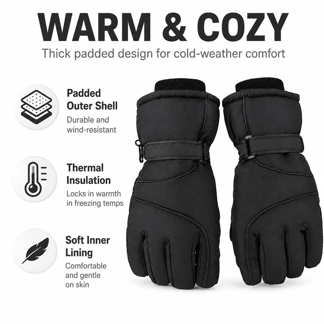 Waterproof Thermal Ski Gloves