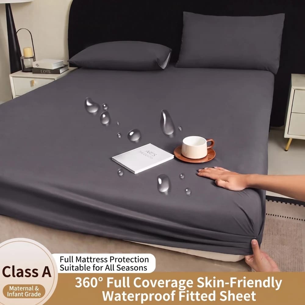 Waterproof Mattress Cover Fitted Sheet